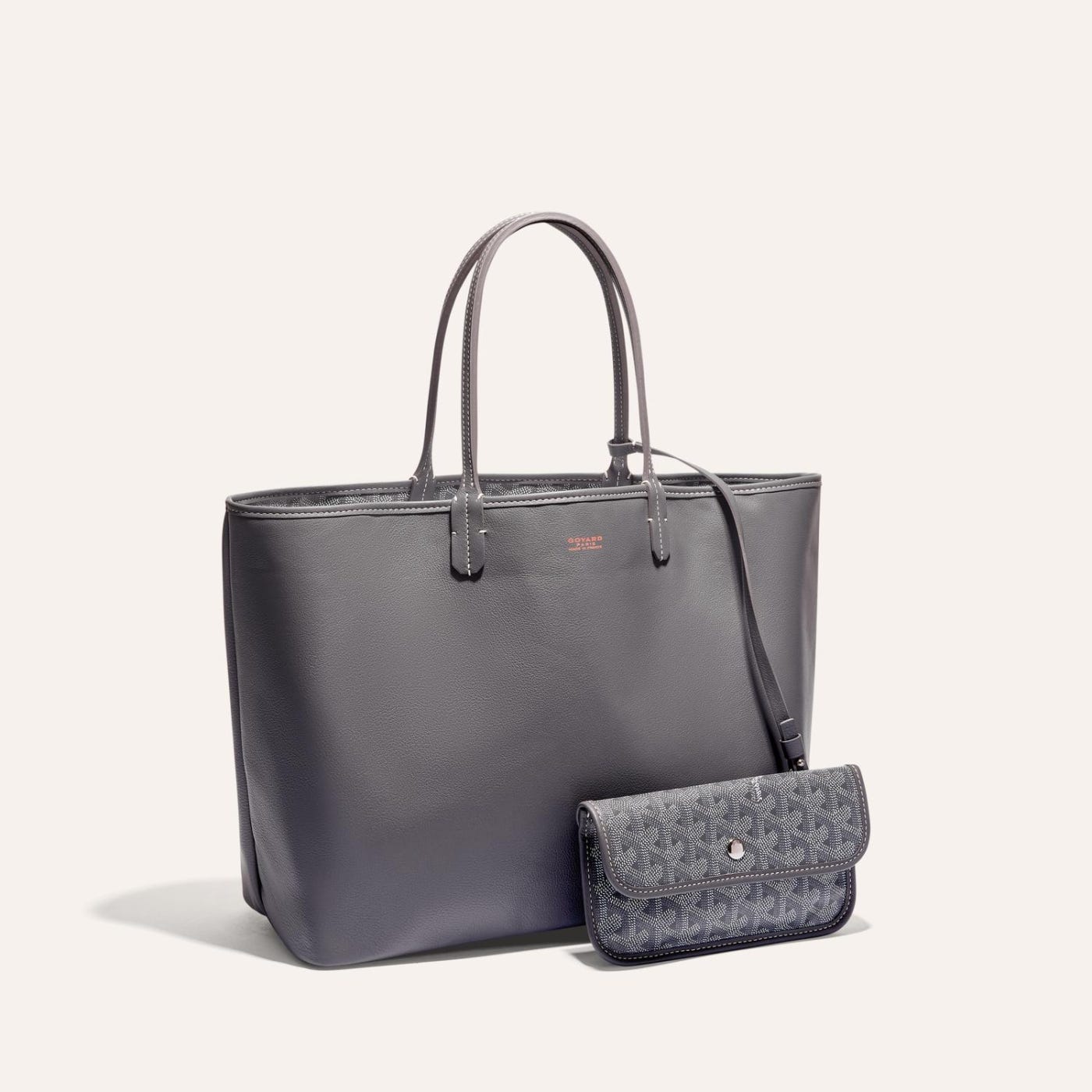 Goyard Goyardine Grey Anjou PM Reversible Tote Bag Palladium Hardware - Image 1